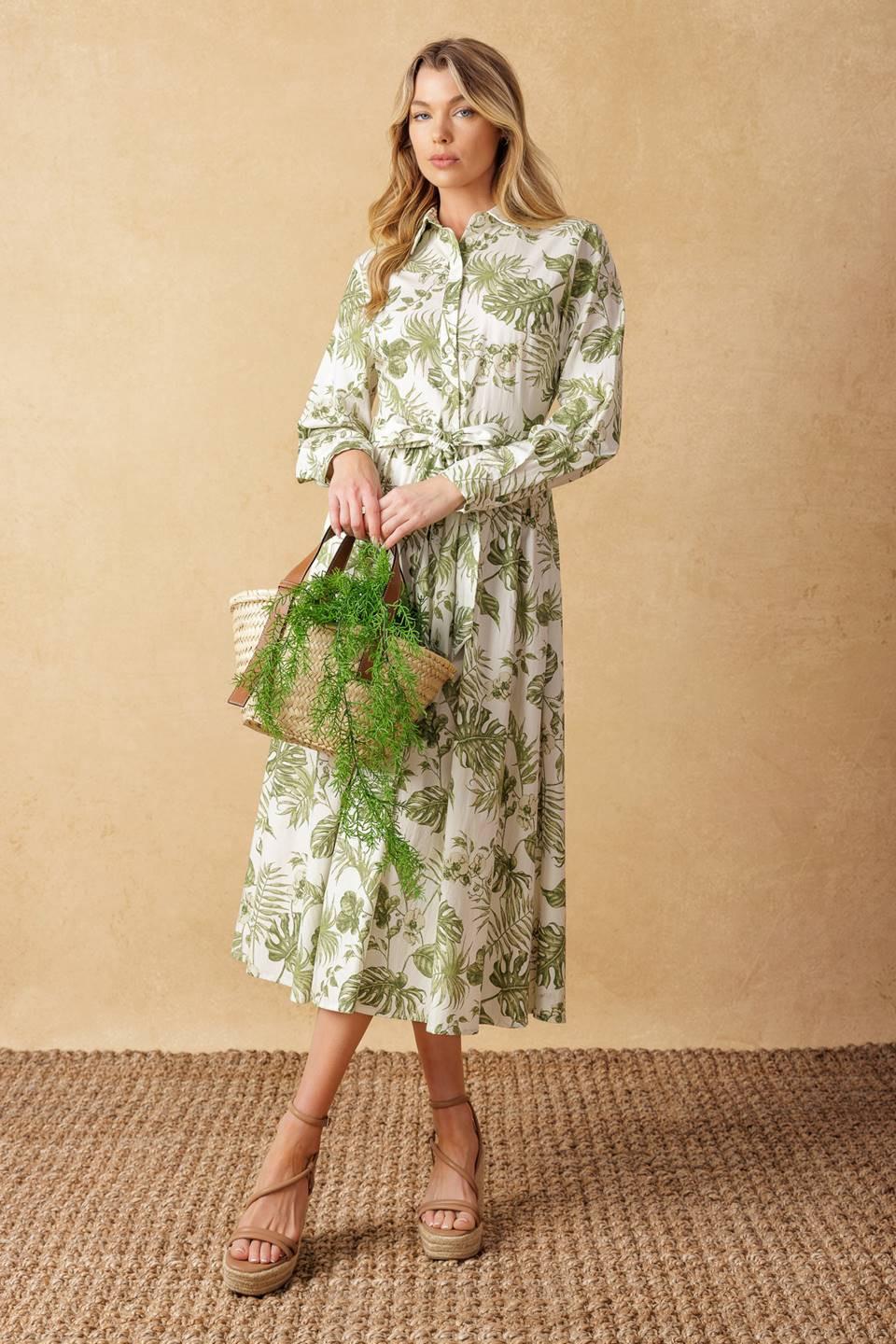 WANT YOU AROUND WOVEN MIDI DRESS - Flying Tomato - DRESSES - Flying Tomato