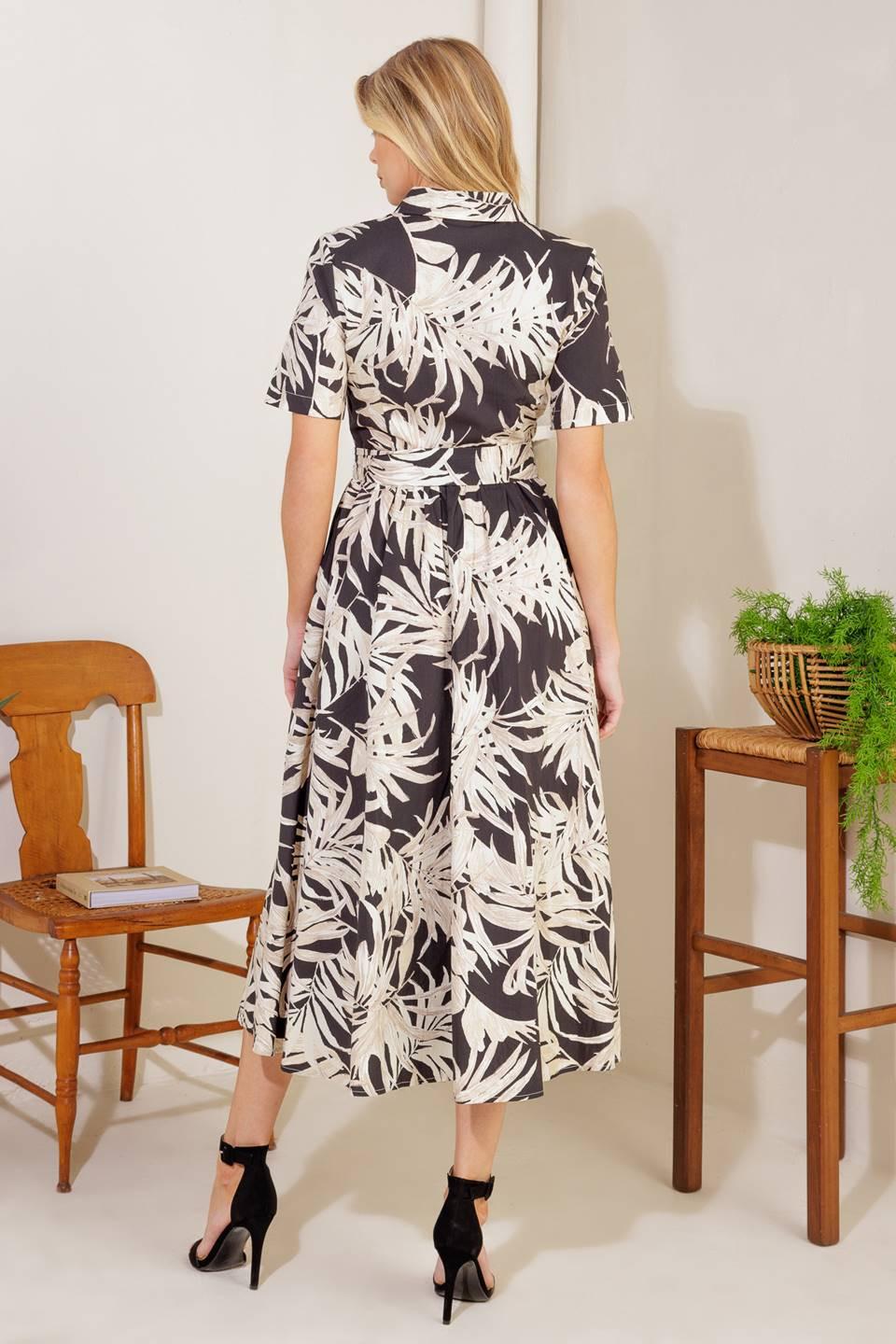 ALL YOU DO WOVEN MIDI DRESS.