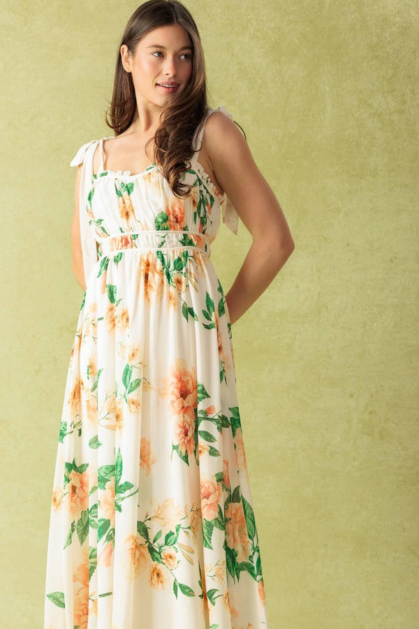 A PERFECT MATCH WOVEN MAXI DRESS.