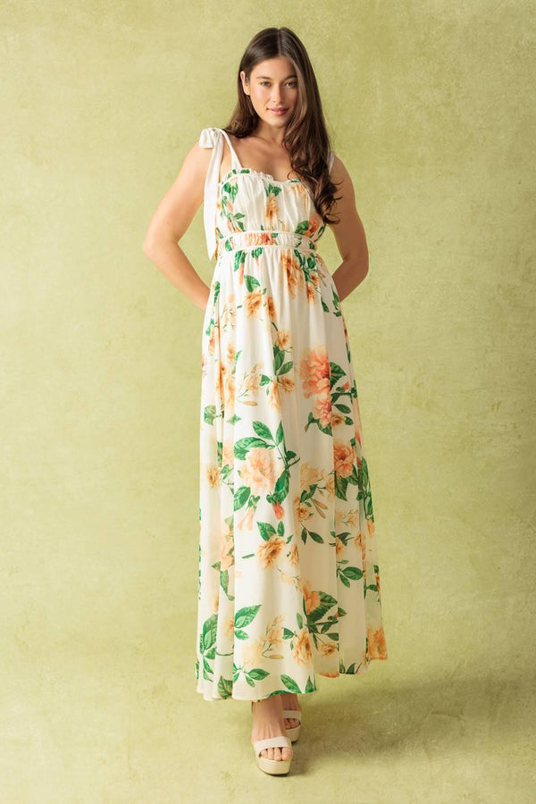 A PERFECT MATCH WOVEN MAXI DRESS.
