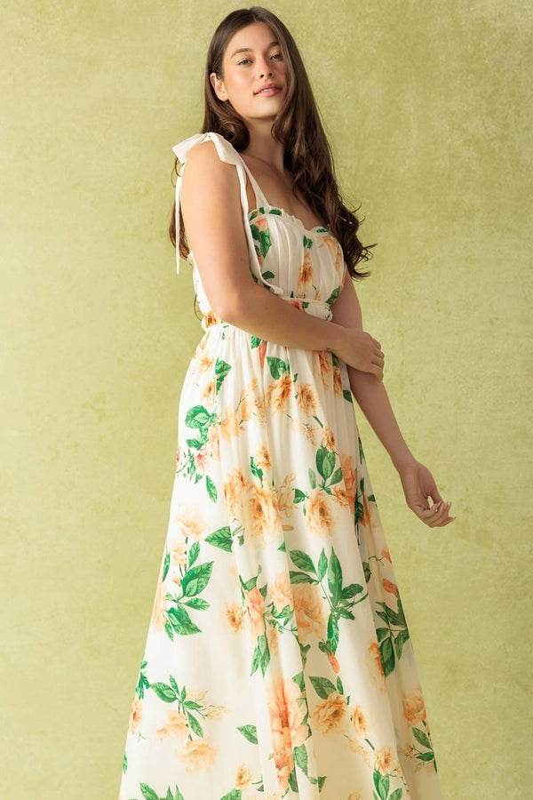 A PERFECT MATCH WOVEN MAXI DRESS.