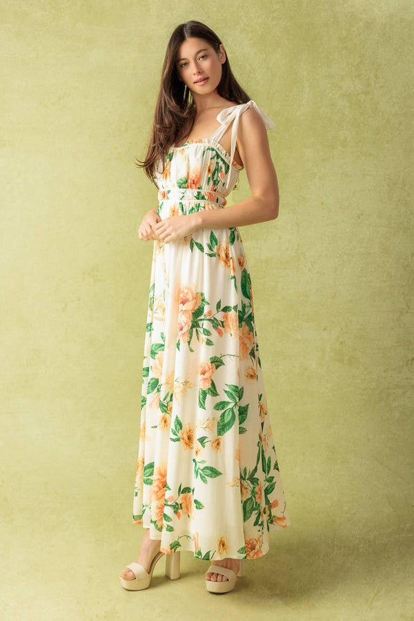 A PERFECT MATCH WOVEN MAXI DRESS.