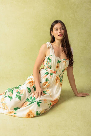 A PERFECT MATCH WOVEN MAXI DRESS.