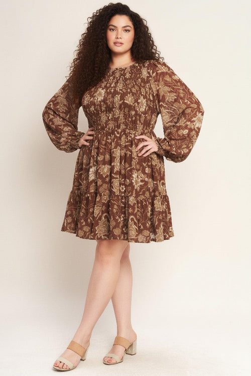 SWEET REMINISCENCE WOVEN MINI DRESS.