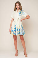 ALWAYS REMARKABLE WOVEN MINI DRESS.