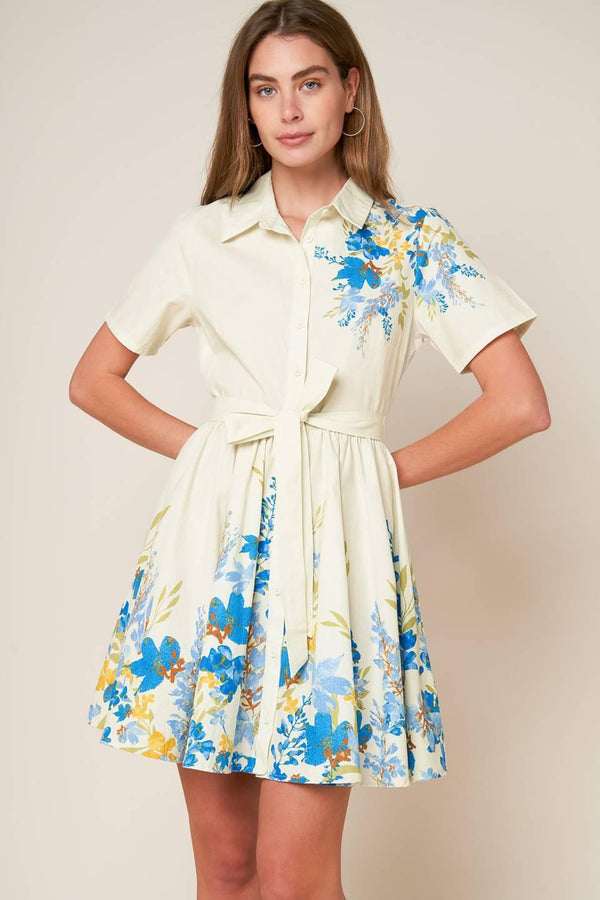 ALWAYS REMARKABLE WOVEN MINI DRESS.
