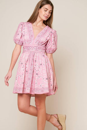 EXCEPTIONALLY PRISTINE WOVEN MINI DRESS.