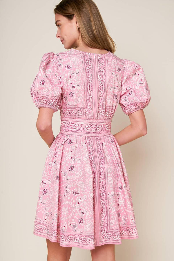 EXCEPTIONALLY PRISTINE WOVEN MINI DRESS.