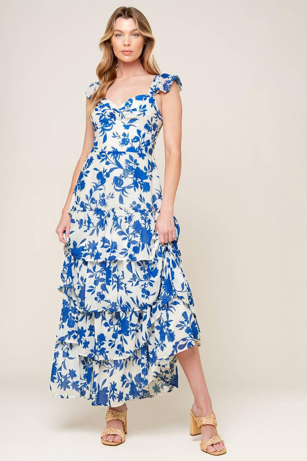 CAPTIVATING PERSONALITY WOVEN MAXI DRESS.