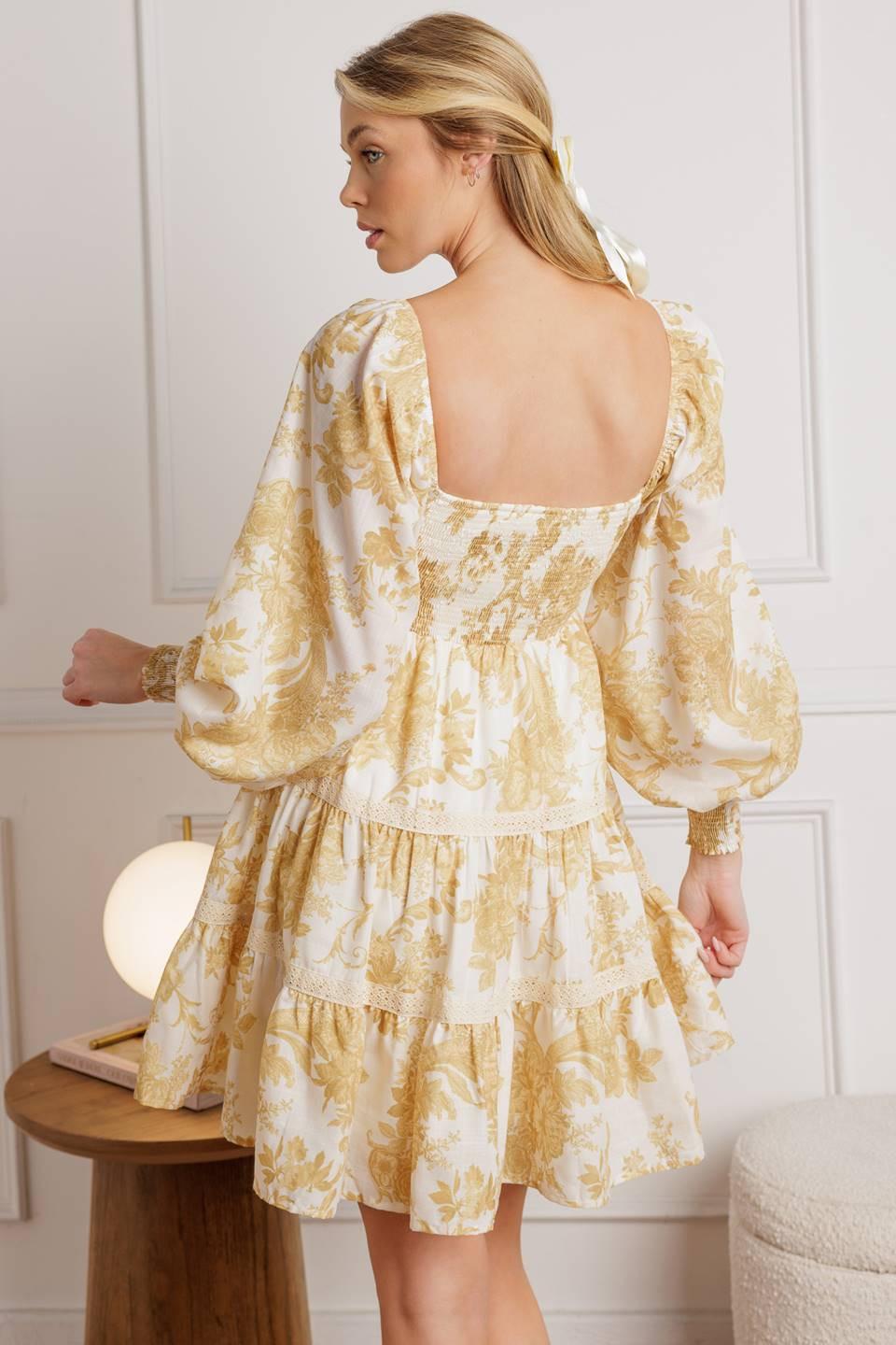 RIGHT THIS WAY WOVEN MINI DRESS.