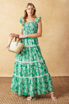 MOMENT IN TIME WOVEN MAXI DRESS - Flying Tomato - DRESSES - Flying Tomato