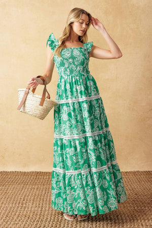 MOMENT IN TIME WOVEN MAXI DRESS - Flying Tomato - DRESSES - Flying Tomato