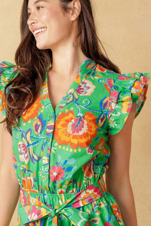 BRIGHTER DAYS WOVEN MINI DRESS - Flying Tomato - DRESSES - Flying Tomato