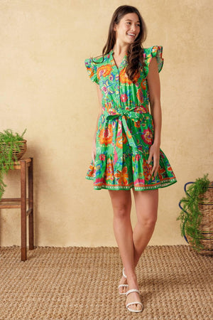 BRIGHTER DAYS WOVEN MINI DRESS - Flying Tomato - DRESSES - Flying Tomato
