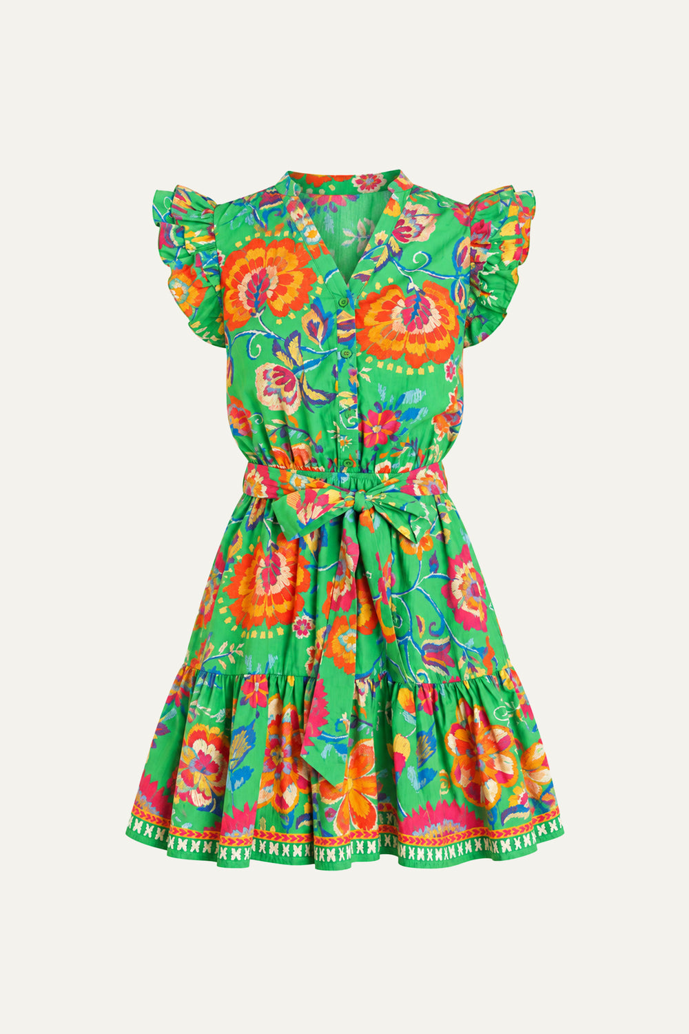 BRIGHTER DAYS WOVEN MINI DRESS