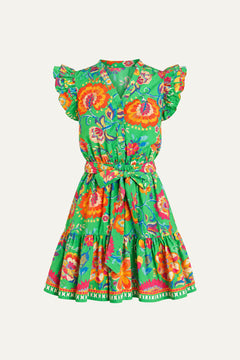 BRIGHTER DAYS WOVEN MINI DRESS
