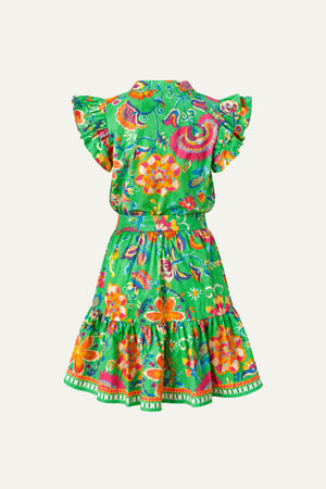 BRIGHTER DAYS WOVEN MINI DRESS