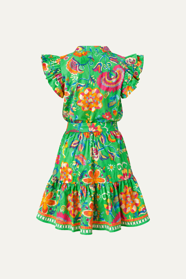 BRIGHTER DAYS WOVEN MINI DRESS
