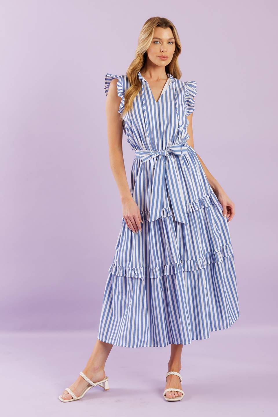 WHEN LIFE GIVES YOU WOVEN MIDI DRESS