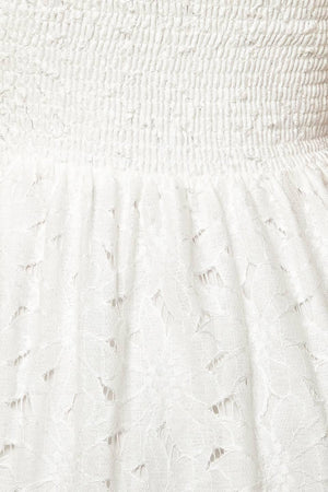 WISHING WELL WHITE WOVEN LACE MAXI DRESS.