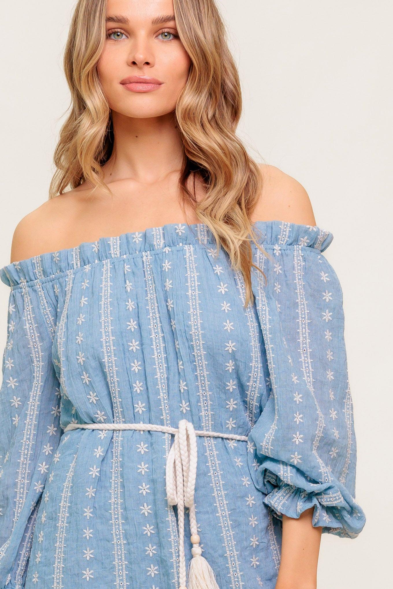 No More Cloudy Skies Woven Mini Dress No More Cloudy Skies Woven Mini Dress
