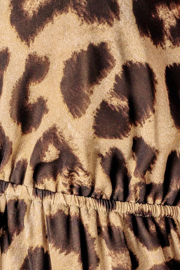 BEACH BUM LEOPARD WOVEN MAXI DRESS.