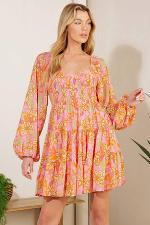 KILLING TIME WOVEN MINI DRESS.
