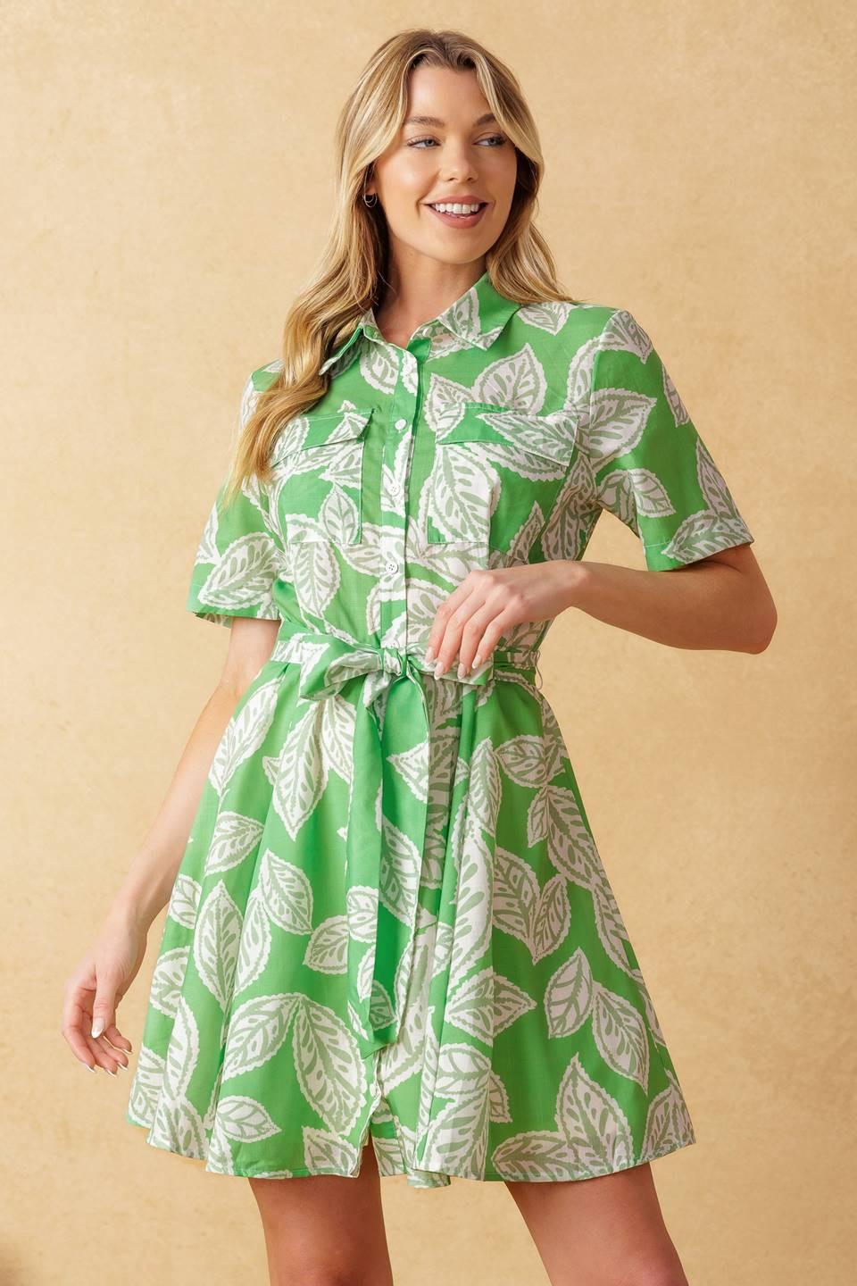 MYSTERIES OF THE NIGHT WOVEN MINI DRESS.