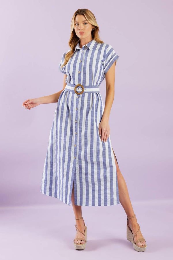 WOULD'VE BEEN THE ONE WOVEN MIDI DRESS.