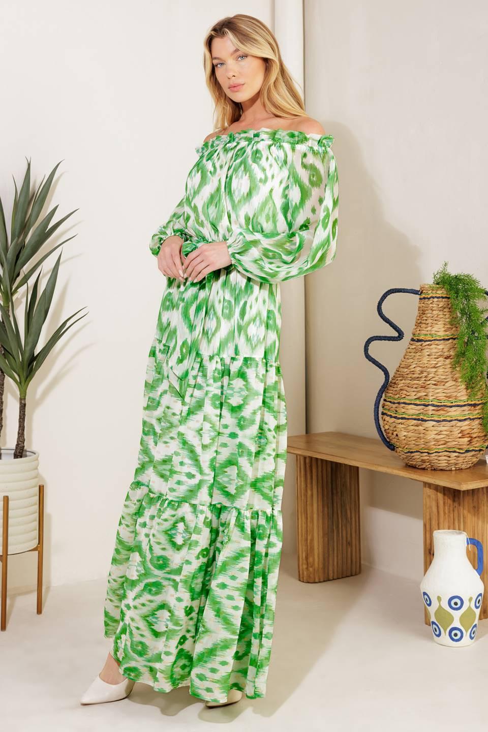 ECLIPSE'S WHISPER WOVEN MAXI DRESS.