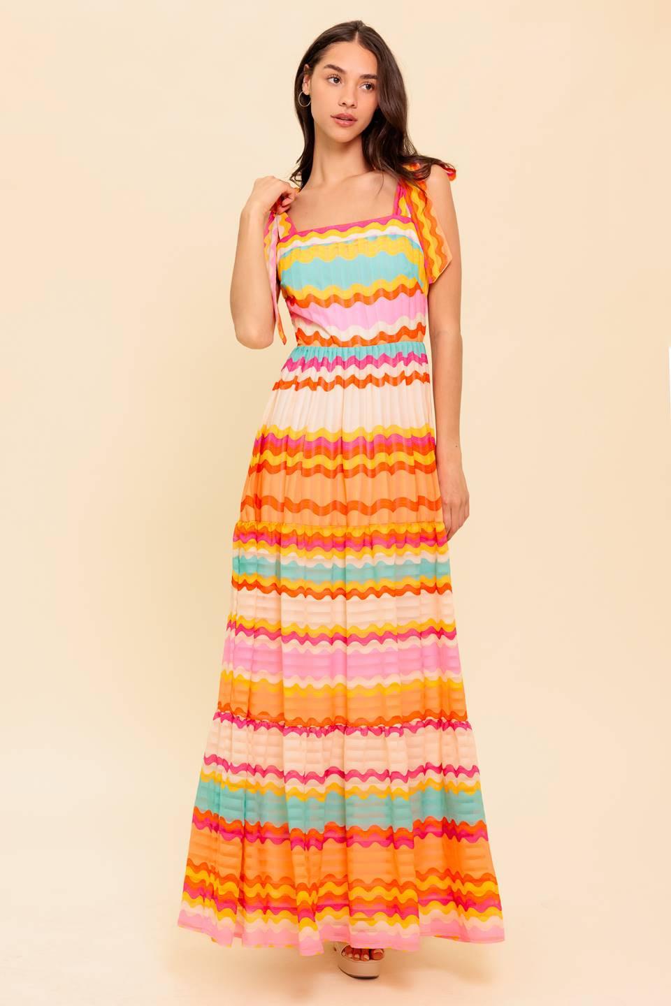 IN THE SPOTLIGHT WOVEN MAXI DRESS.