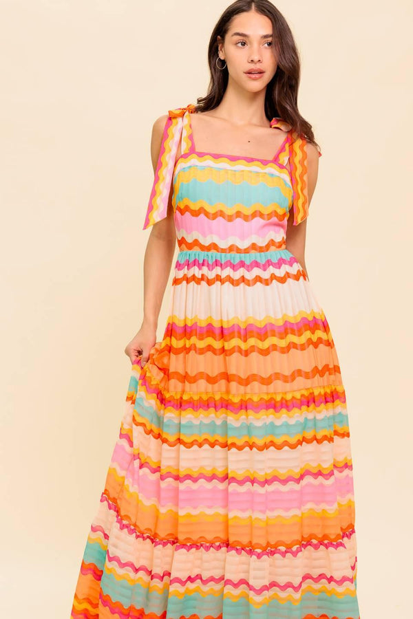 IN THE SPOTLIGHT WOVEN MAXI DRESS.