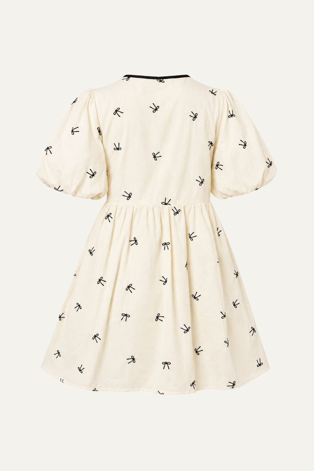 A DAY AT THE VINEYARD WOVEN MINI BADYDOLL DRESS