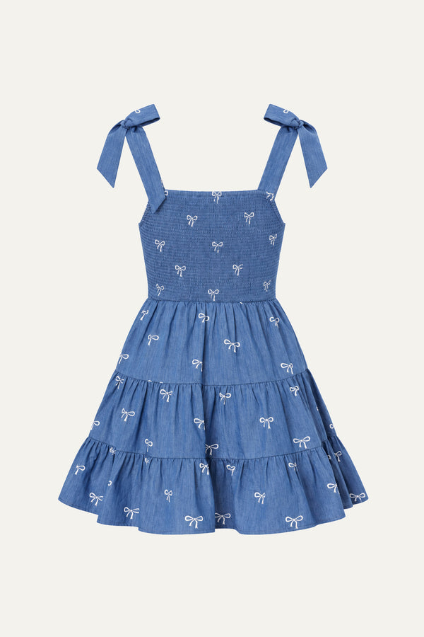 DUSK ENCHANTMENT WOVEN MINI DRESS