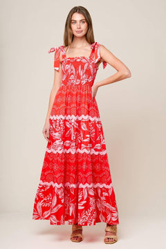 BRIGHTER DAYS WOVEN MAXI DRESS.