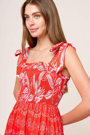 BRIGHTER DAYS WOVEN MAXI DRESS.