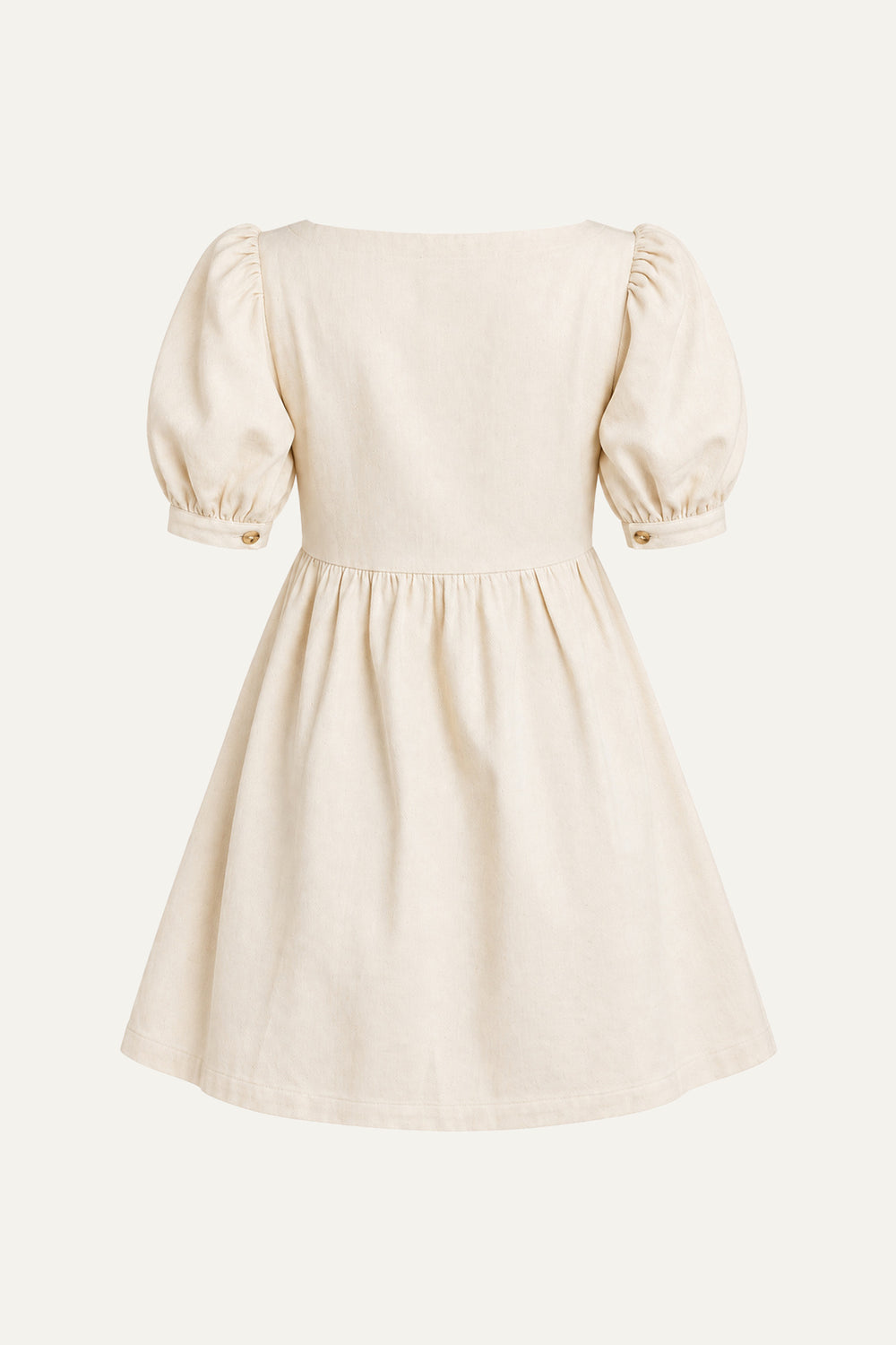 FOR THE DAY WOVEN TWILL MINI DRESS