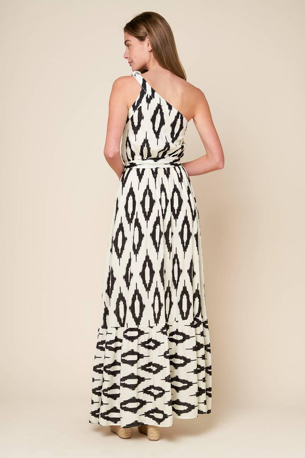 PERFECT SENSATION WOVEN MAXI DRESS.