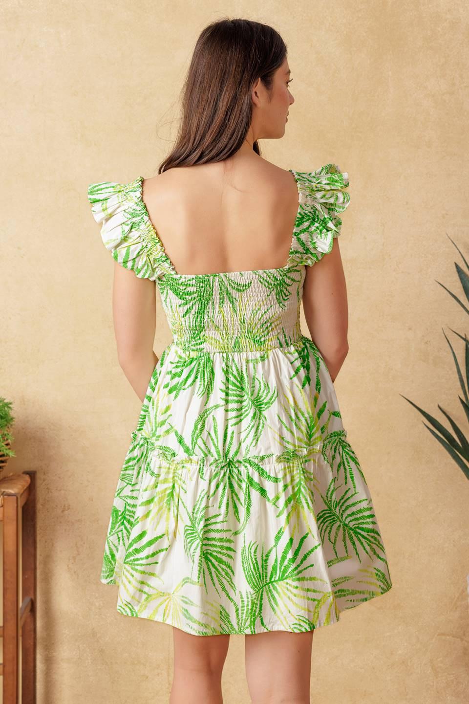ADORABLE INTENTIONS WOVEN MINI DRESS - Flying Tomato - DRESSES - Flying Tomato