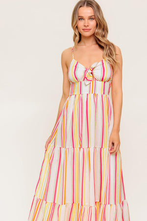 SEE THE GOOD WOVEN MAXI DRESS.