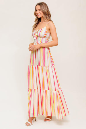 SEE THE GOOD WOVEN MAXI DRESS.