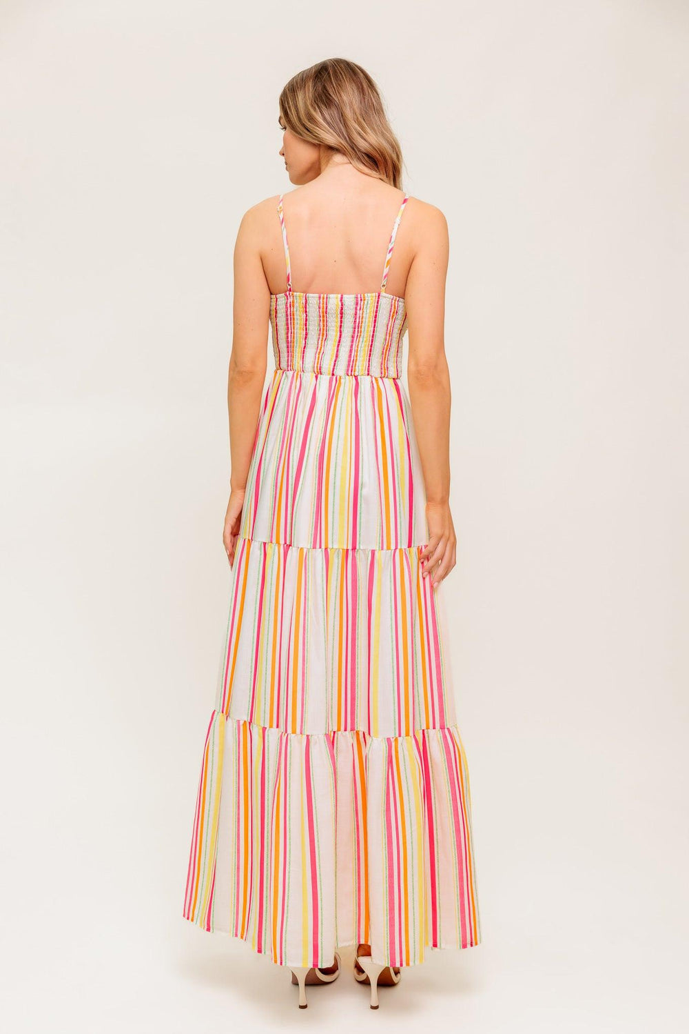 SEE THE GOOD WOVEN MAXI DRESS.