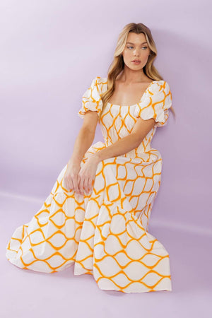 ICONIC SUMMER WOVEN MIDI DRESS.