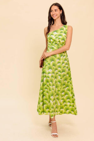WALK IN THE GARDEN WOVEN MDI DRESS.
