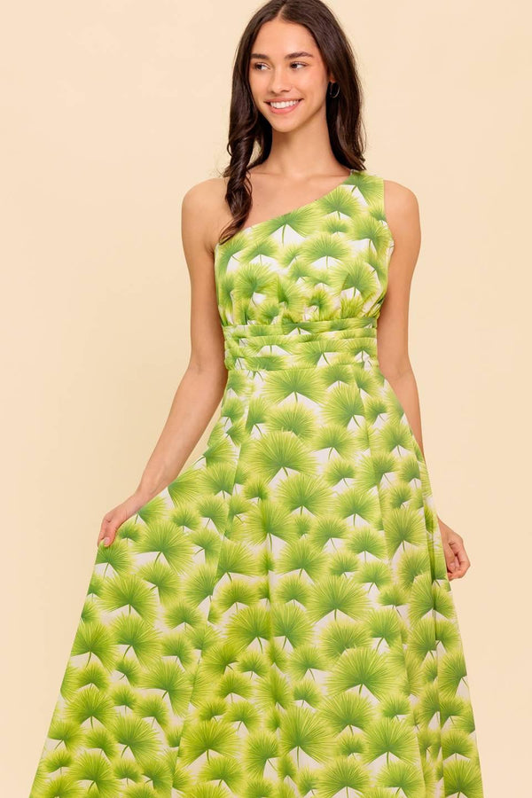 WALK IN THE GARDEN WOVEN MDI DRESS.
