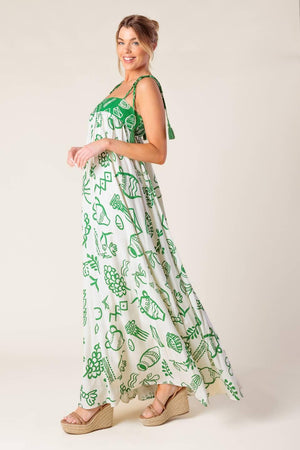 EVERYDAY BLISS WOVEN MAXI DRESS.