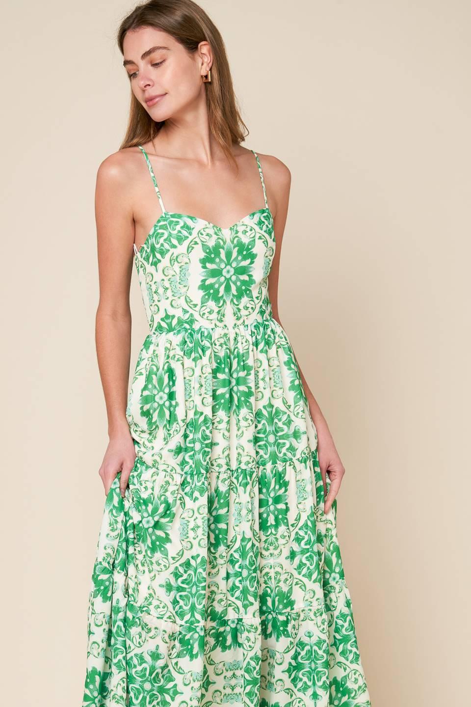 BEYOND ELEGANT WOVEN MIDI DRESS.