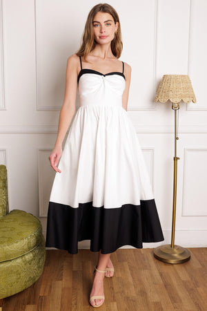 ISLAND HEARTBEAT WOVEN MIDI DRESS - Flying Tomato - DRESSES - Flying Tomato