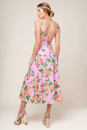 TIME FOR TEAM WOVEN MIDI DRESS.
