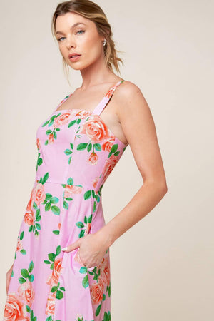 TIME FOR TEAM WOVEN MIDI DRESS.
